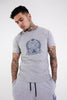 Crest Print T-shirt Grey