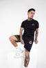 Baroque Embellished Crest Shorts - Black